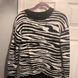 Lipsy Black and White Zebra Print Sweater